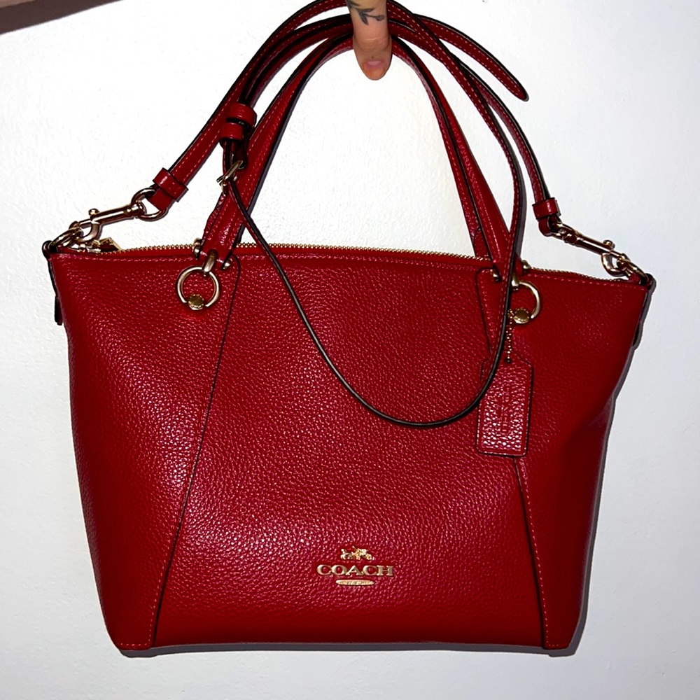 1941 RED COACH KACEY SATCHEL